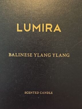 Balinese Ylang Ylang Scented Candle - Black & Gold